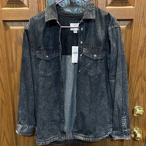 New With Tags American Eagle Outfitters Black Denim Jacket